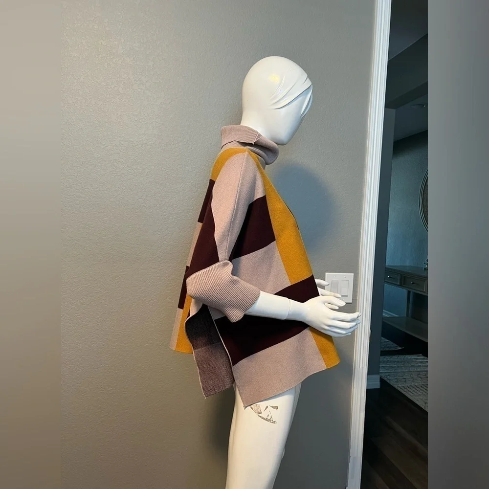 METISU turtleneck Poncho one size